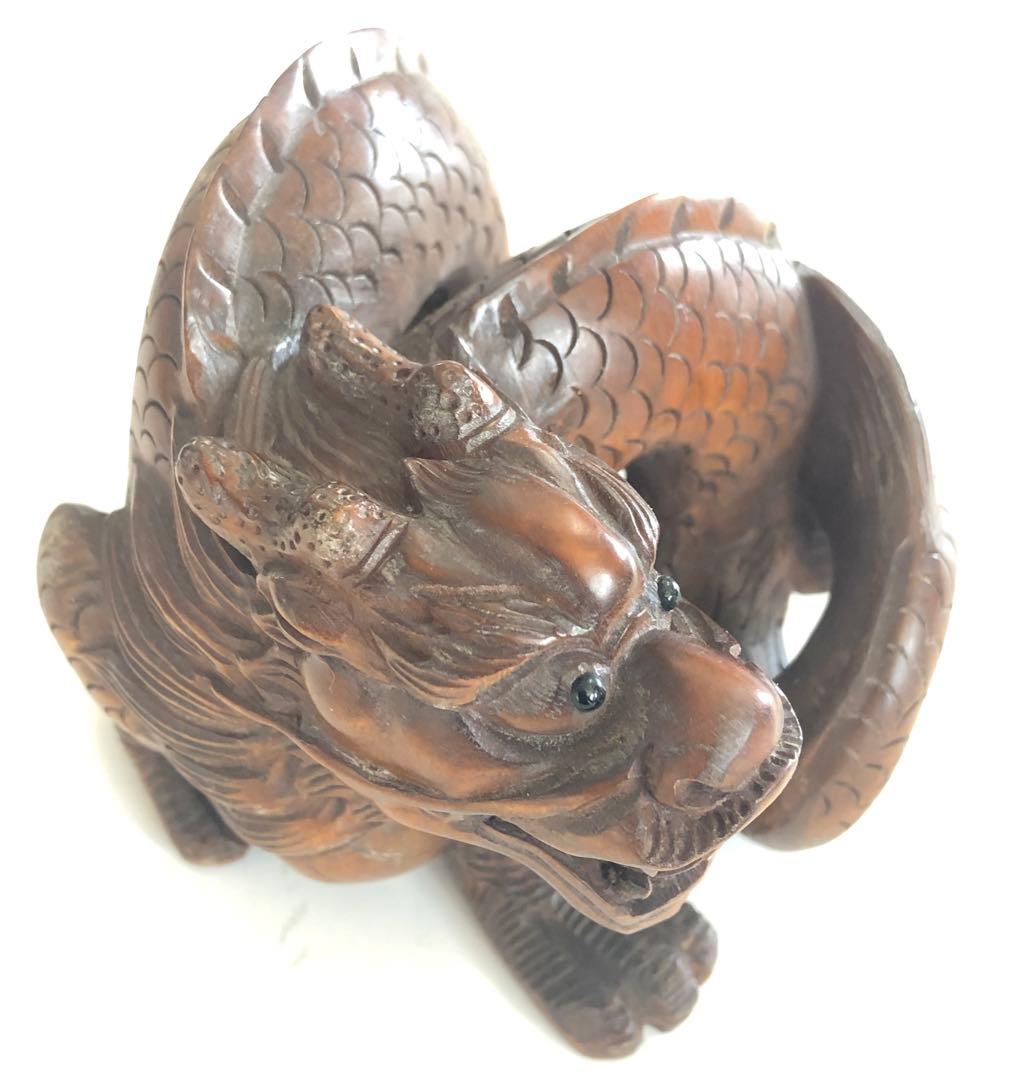 龍、辰、竜、手作りオブジェインテリアアンティーク昇龍現品無料発送