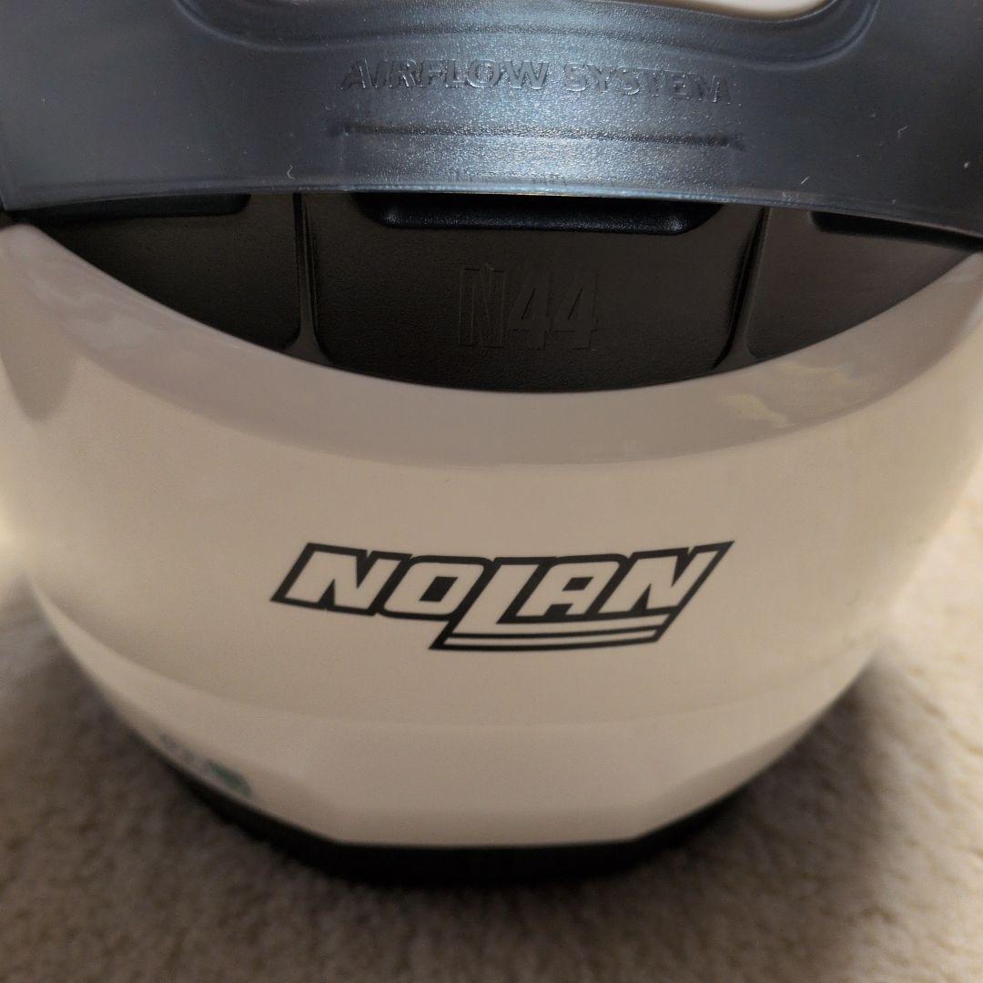 鑑賞用【美品】NOLAN NXX フルフェイスヘルメット ホワイト/ブラック