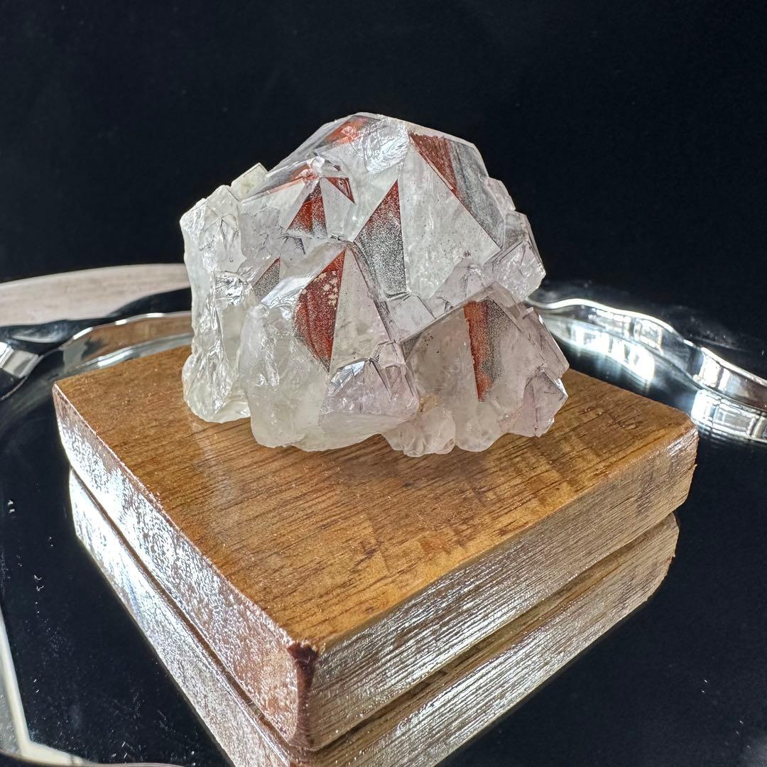 天然石 オーラライト共生水晶の原石　置物　鉱物F.05