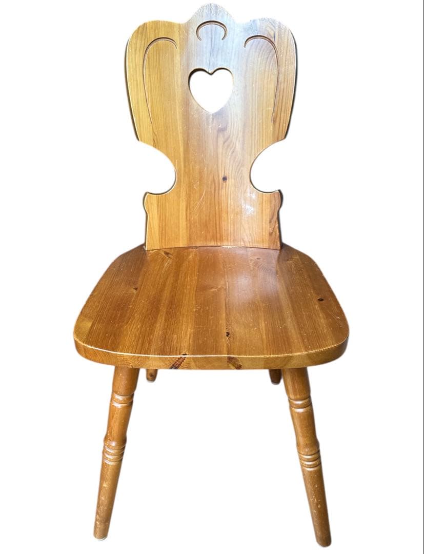 【antique】木製カントリーチェア 北欧風カフェチェア　2脚セット