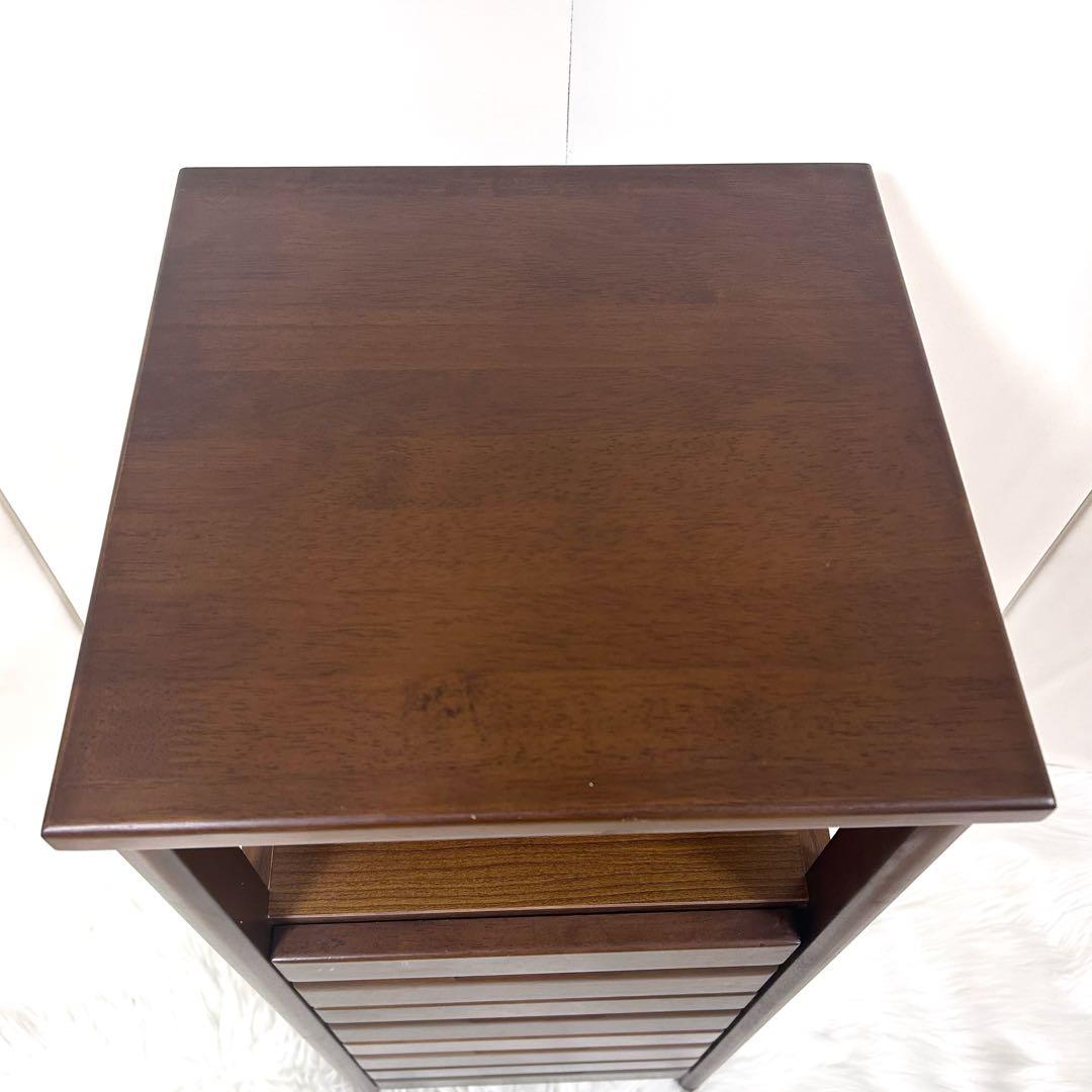 スリム収納　天然木　ELSA エルサ　幅34 電話台　FAX台 プリンター台