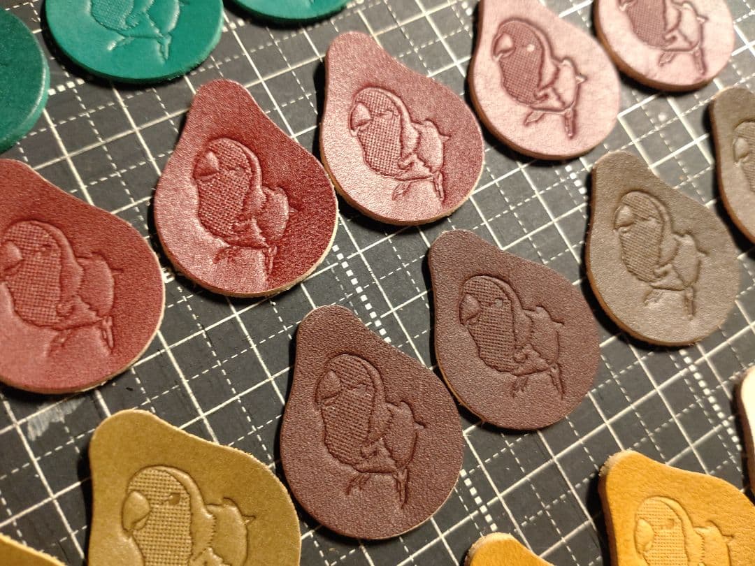 しずく型タグ　刻印済み