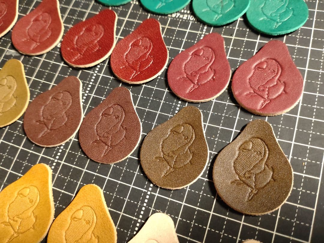 しずく型タグ　刻印済み