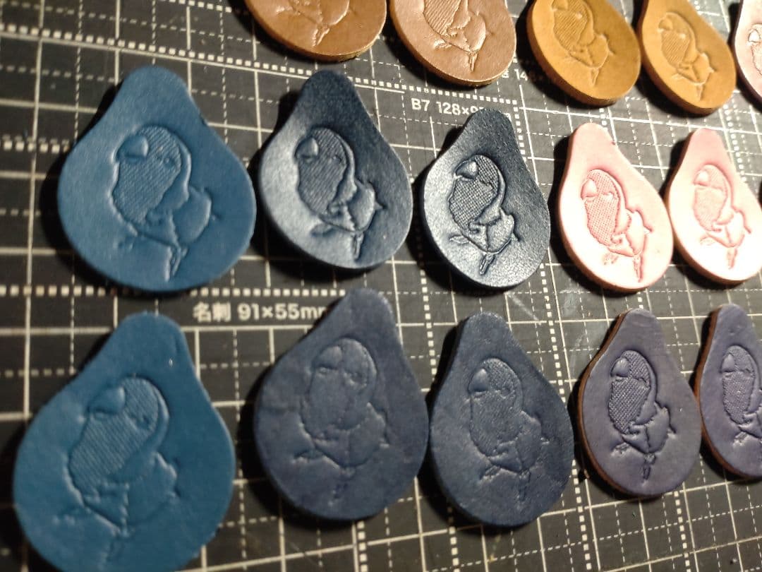 しずく型タグ　刻印済み