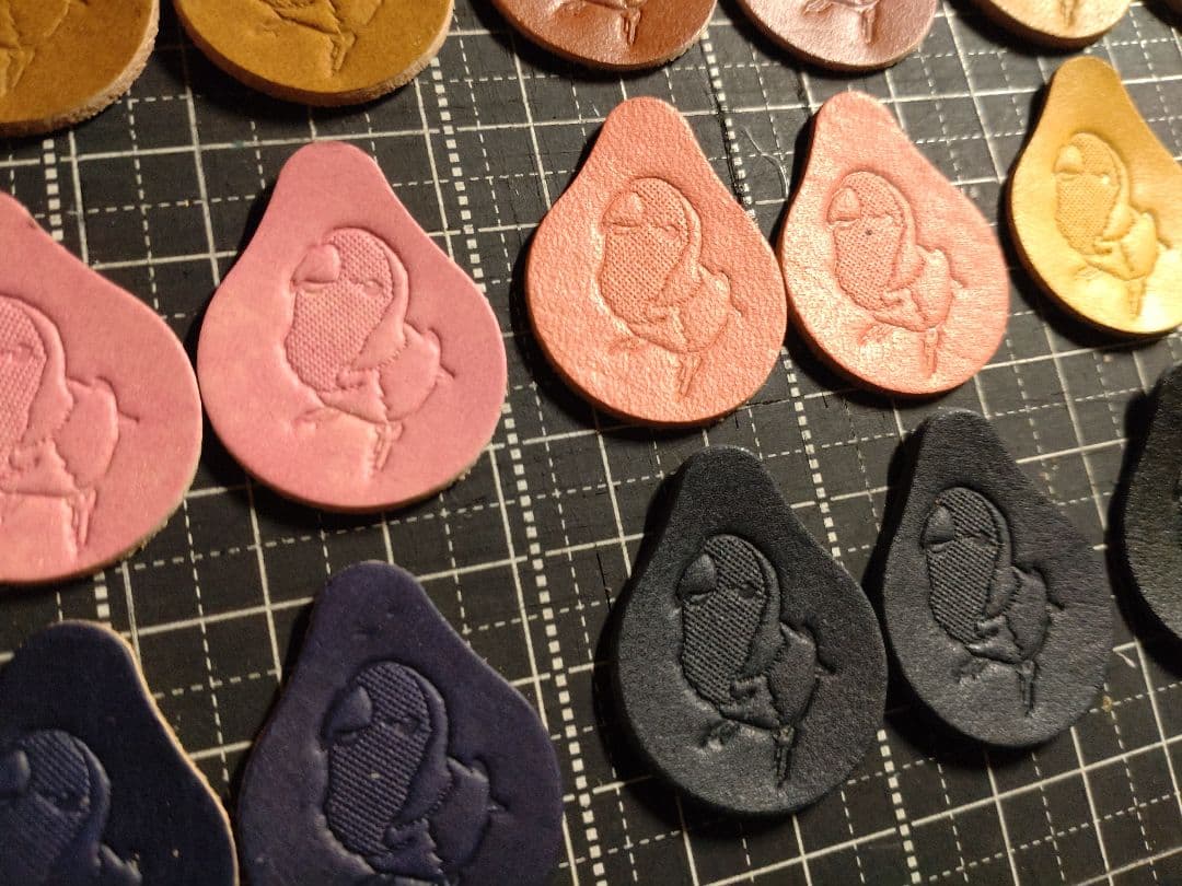 しずく型タグ　刻印済み