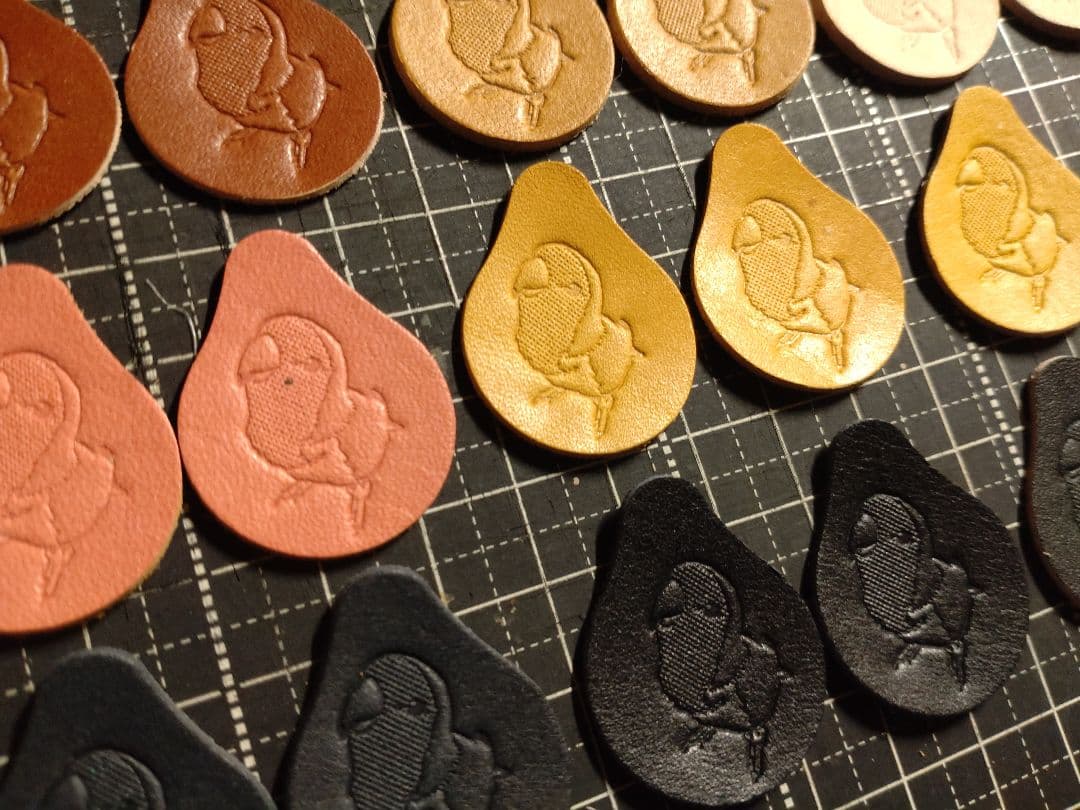 しずく型タグ　刻印済み