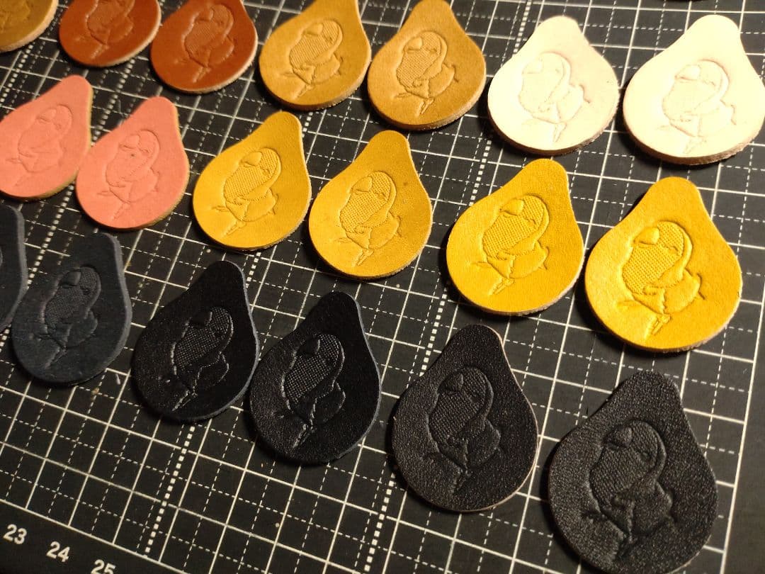 しずく型タグ　刻印済み