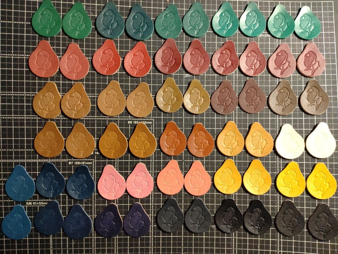 しずく型タグ　刻印済み