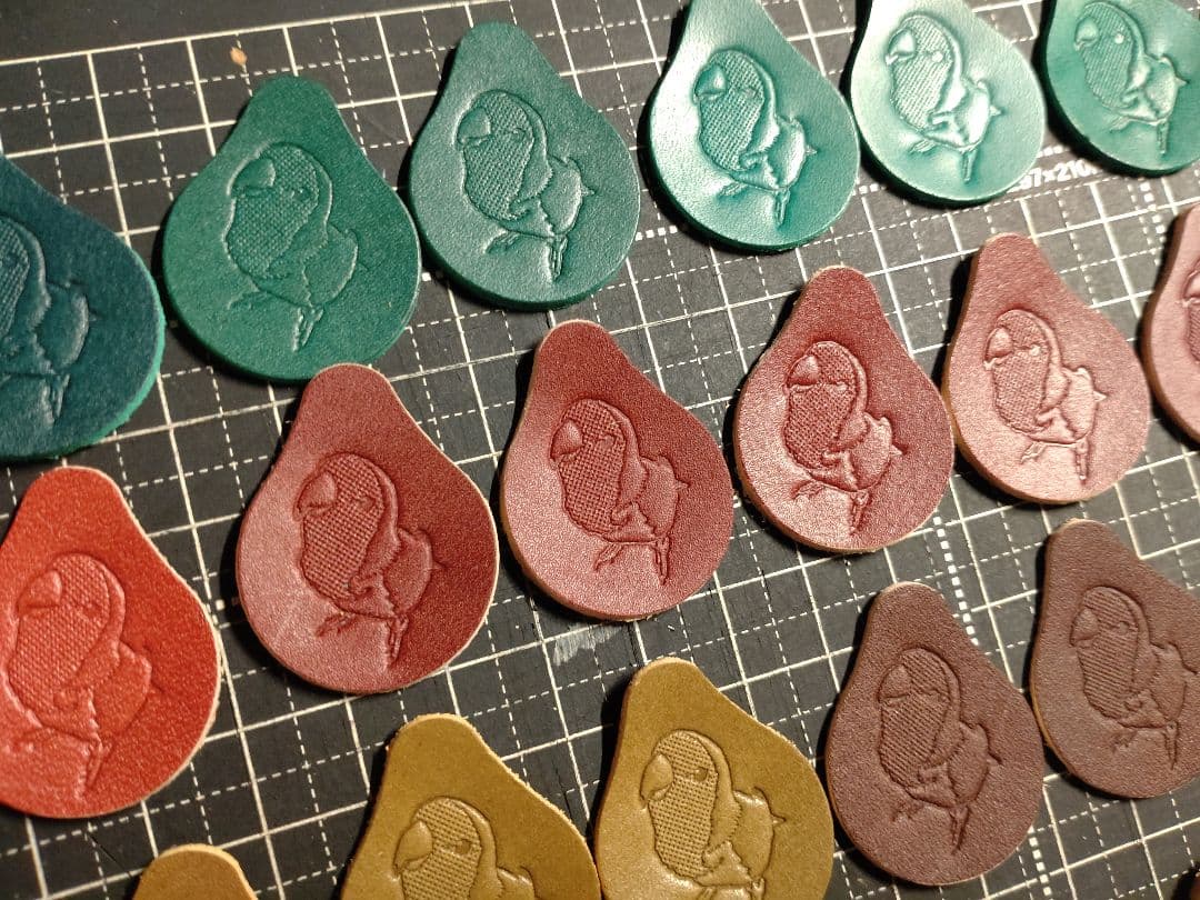 しずく型タグ　刻印済み