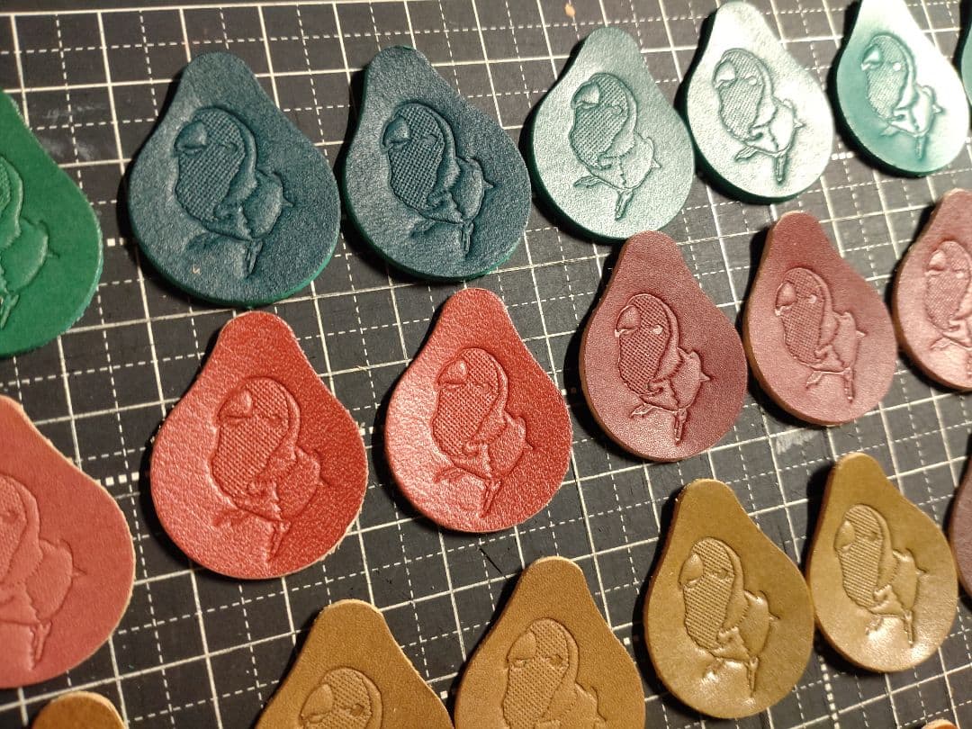 しずく型タグ　刻印済み