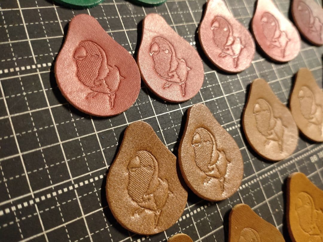 しずく型タグ　刻印済み