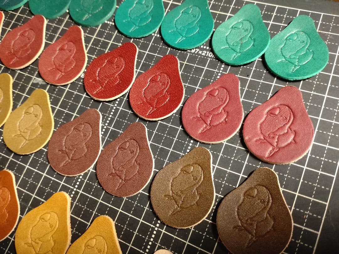 しずく型タグ　刻印済み