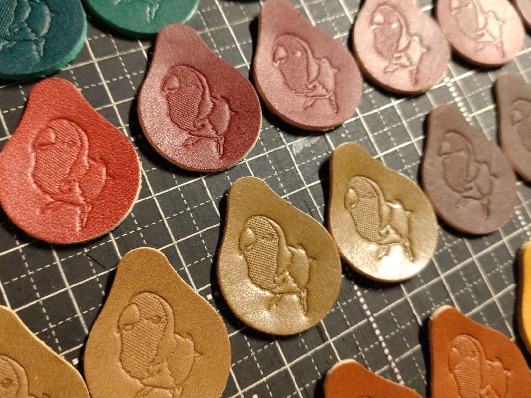 しずく型タグ　刻印済み