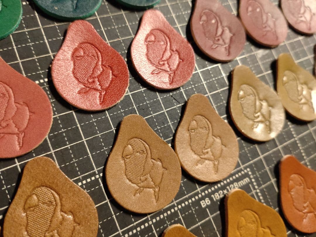 しずく型タグ　刻印済み