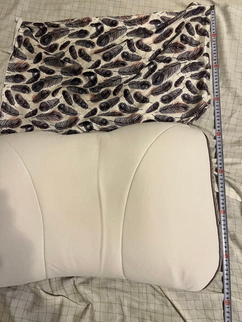 西川　枕　シルク枕カバー付