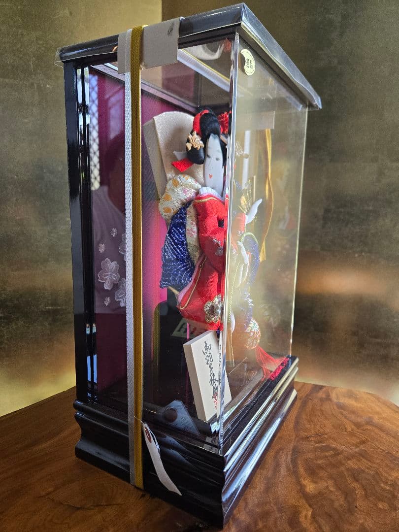 【展示品限り】正月飾り　羽子板　ケース飾り　※閉店セール　H13