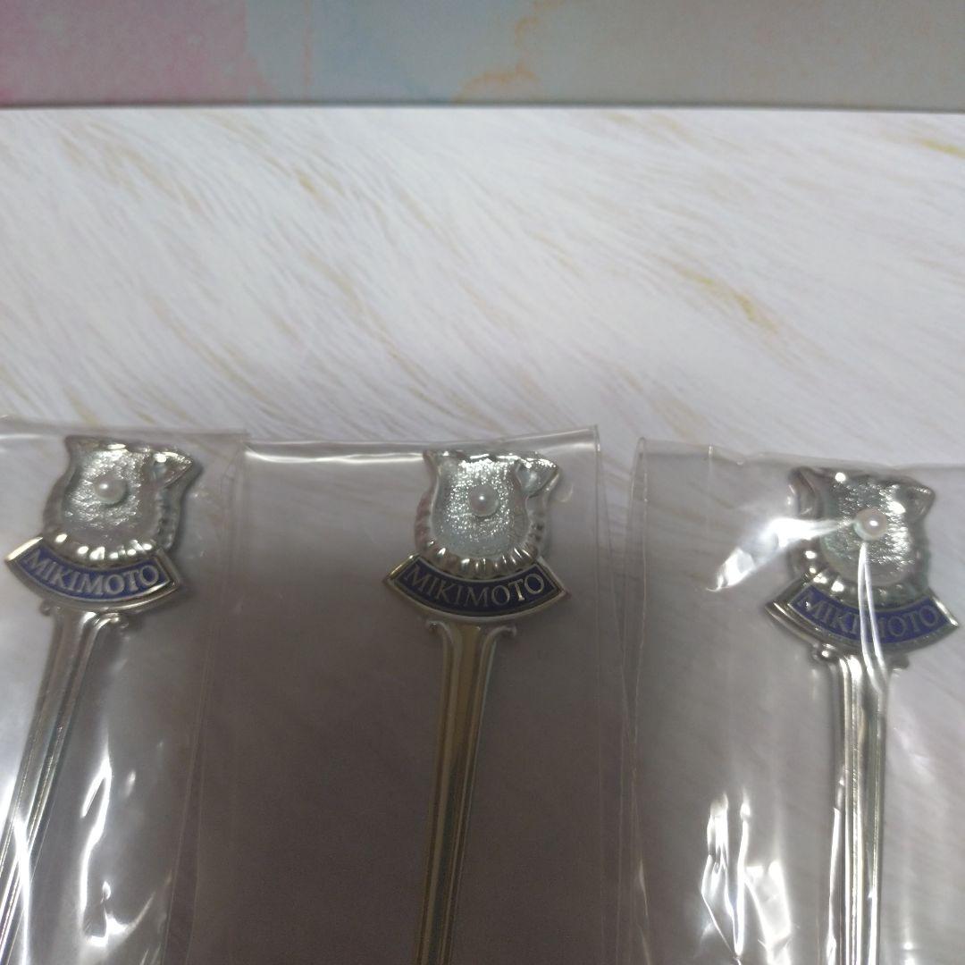 Mikimoto スプーン パール付き　5本セット　クリスマスパーティに