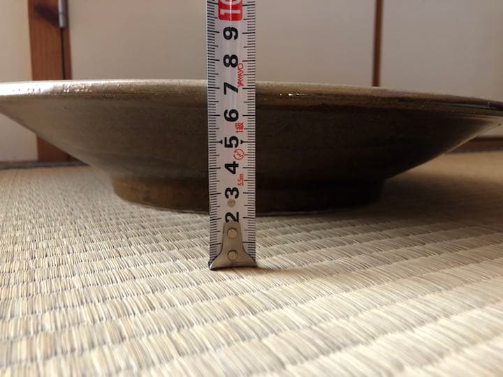 やちむん 唐草掻き落とし 大皿（40㎝）読谷村北窯