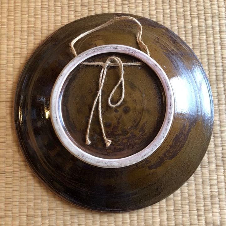 やちむん 唐草掻き落とし 大皿（40㎝）読谷村北窯