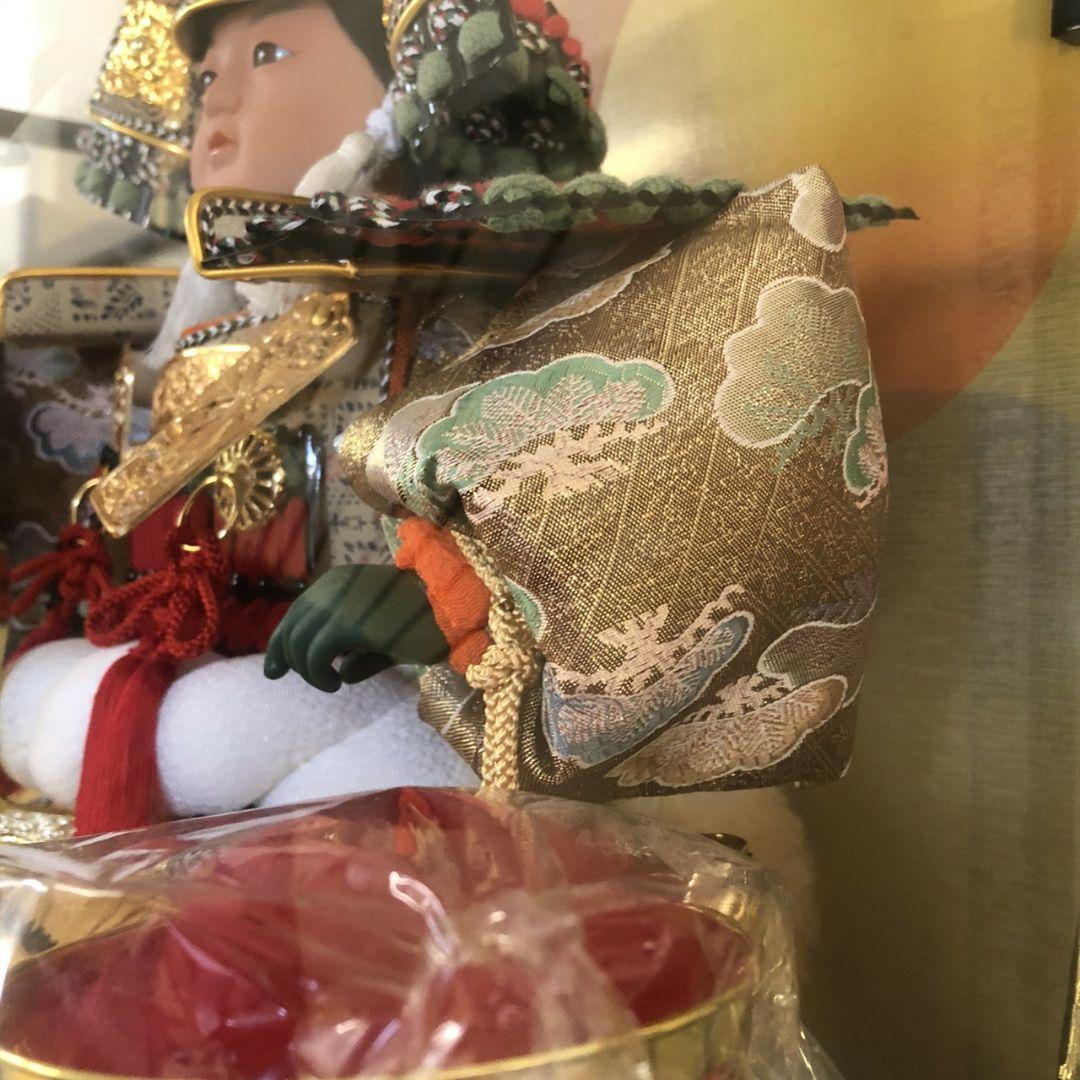 ［コロナ応援特価！］子供大将ガラスケース飾りオルゴール三宝付