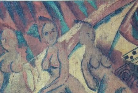 ダヴィト・ダヴィドヴィチ・ブルリューク、【ジプシーの女】、希少な額装用画集より