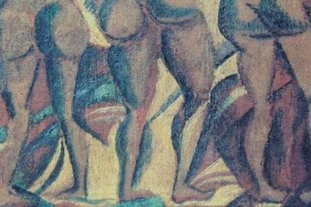 ダヴィト・ダヴィドヴィチ・ブルリューク、【ジプシーの女】、希少な額装用画集より