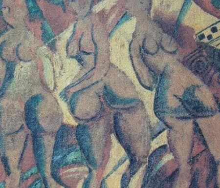 ダヴィト・ダヴィドヴィチ・ブルリューク、【ジプシーの女】、希少な額装用画集より