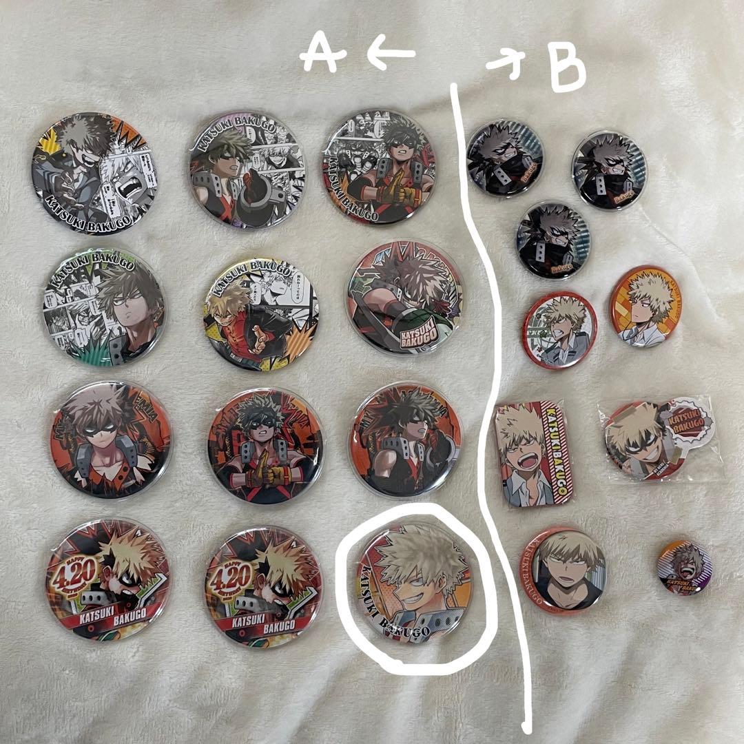 爆豪勝己 原作缶バッジ ヒロアカ展 バースデー缶 アニメ 缶バッジ