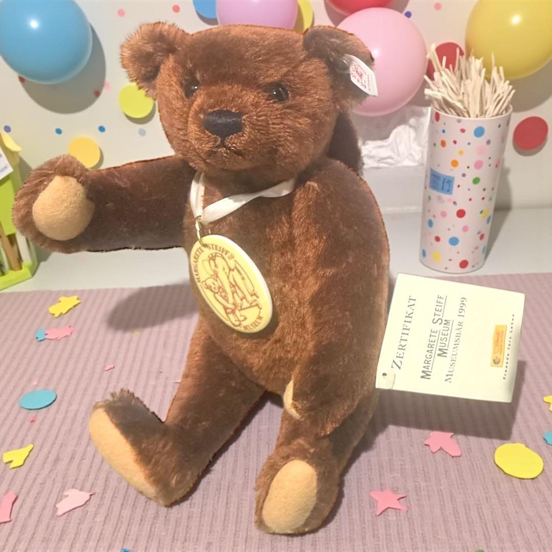 シュタイフ ミュージアム ベア ペンダント 専用ダンボール 紙タグ テディベア