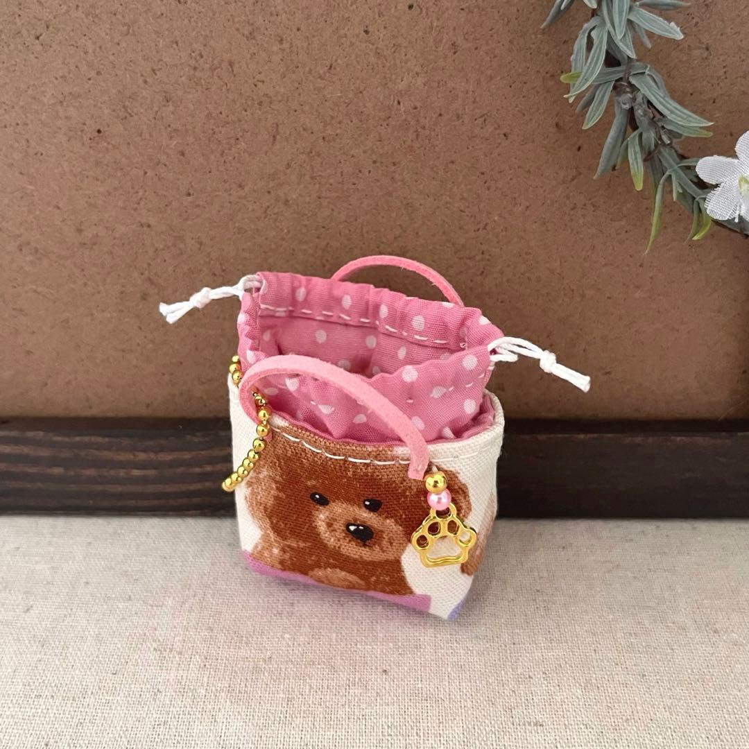 2409-17 ミニチュア巾着トートサシェ 香り袋　SOLD→ご注文承ります♡