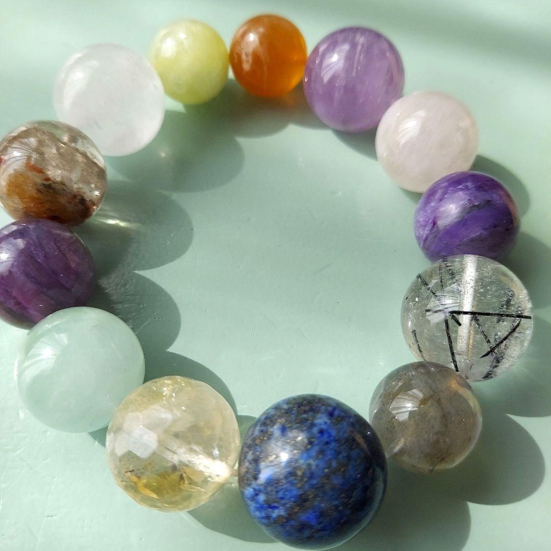 オーダー【アゼツライト・グリーンベリル】パープルマイカ　ガーデンクォーツ道を往く