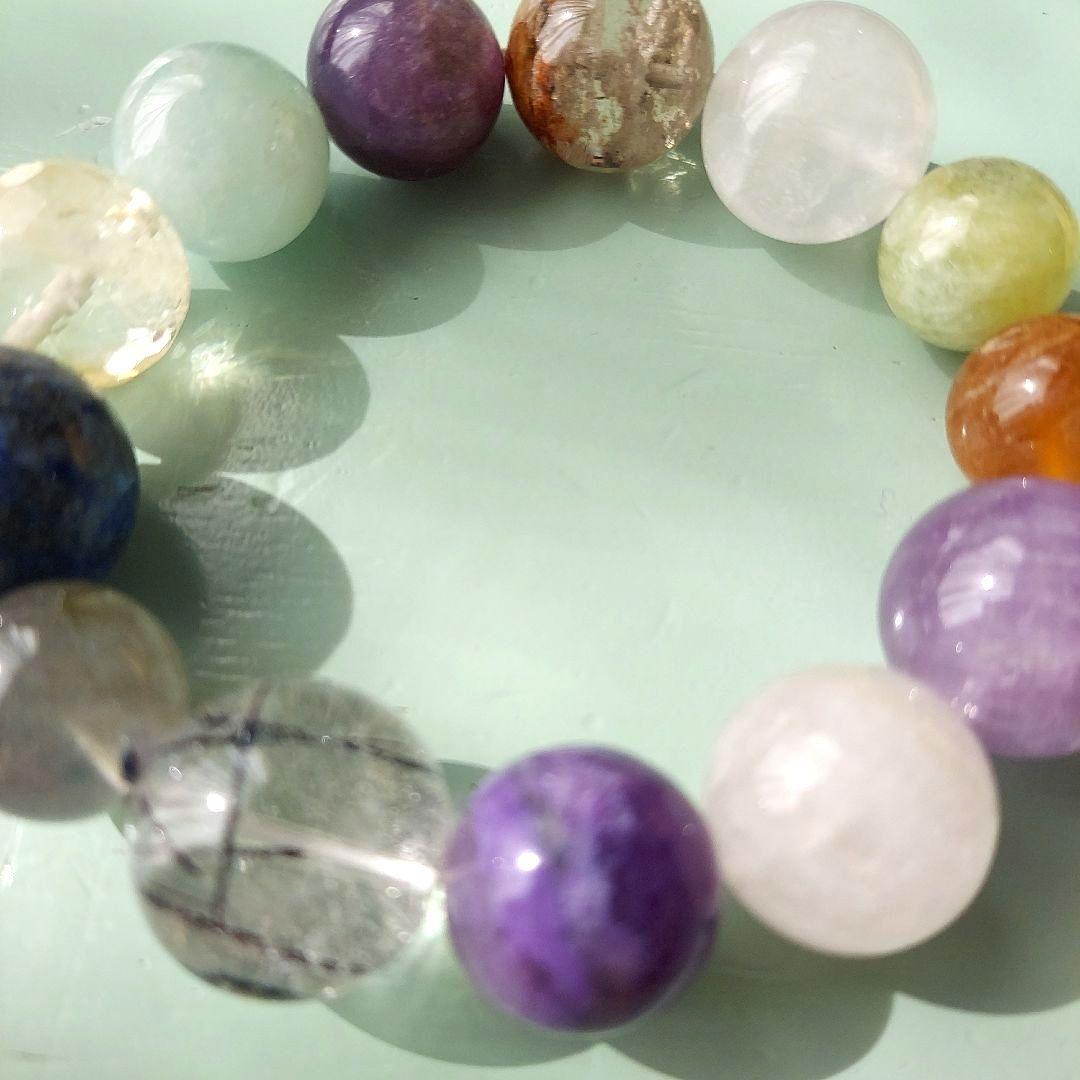 オーダー【アゼツライト・グリーンベリル】パープルマイカ　ガーデンクォーツ道を往く