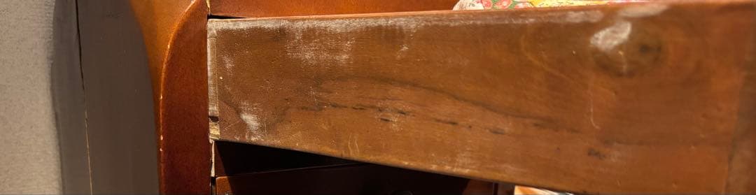 木製　小物収納 3段引き出し ブラウン　アンティーク　ヴィンテージ家具　小物入れ