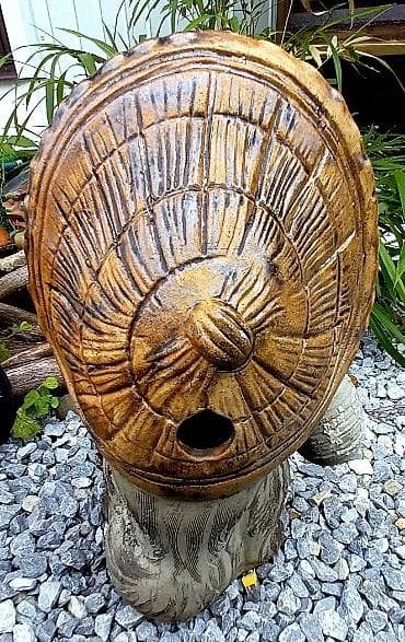 狸の置物　陶器の置物