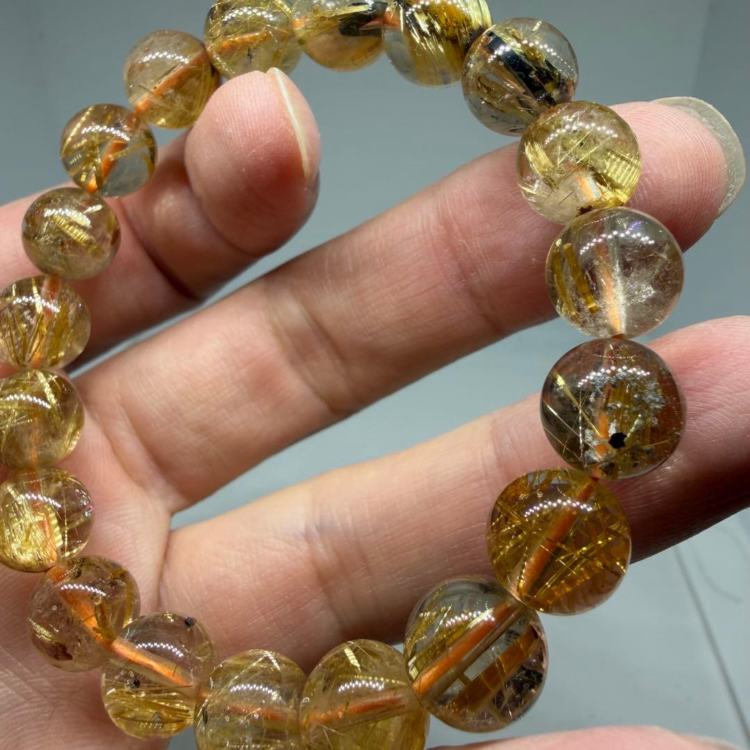 ■ハイクオリティ ゴールド タイチン ルチル クォーツ 030■