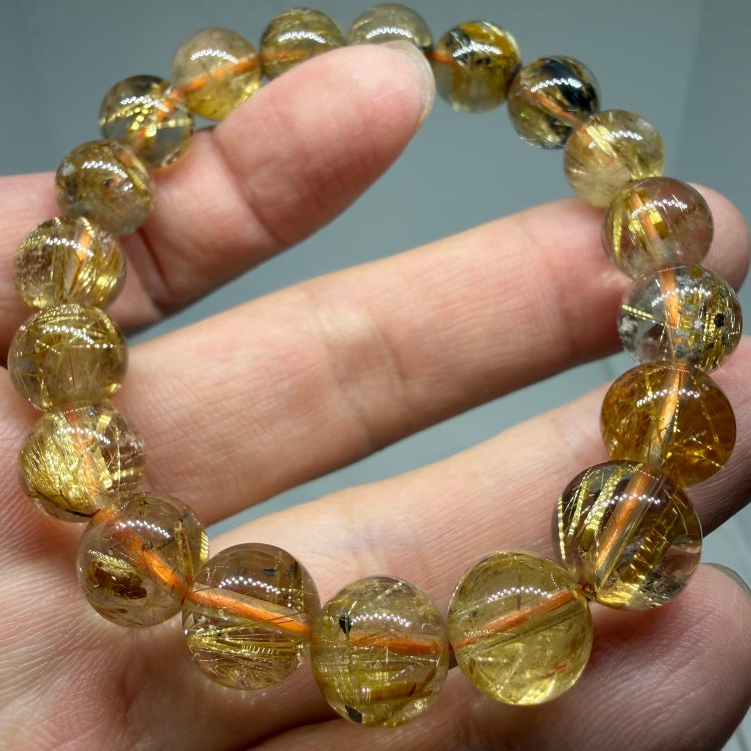 ■ハイクオリティ ゴールド タイチン ルチル クォーツ 030■