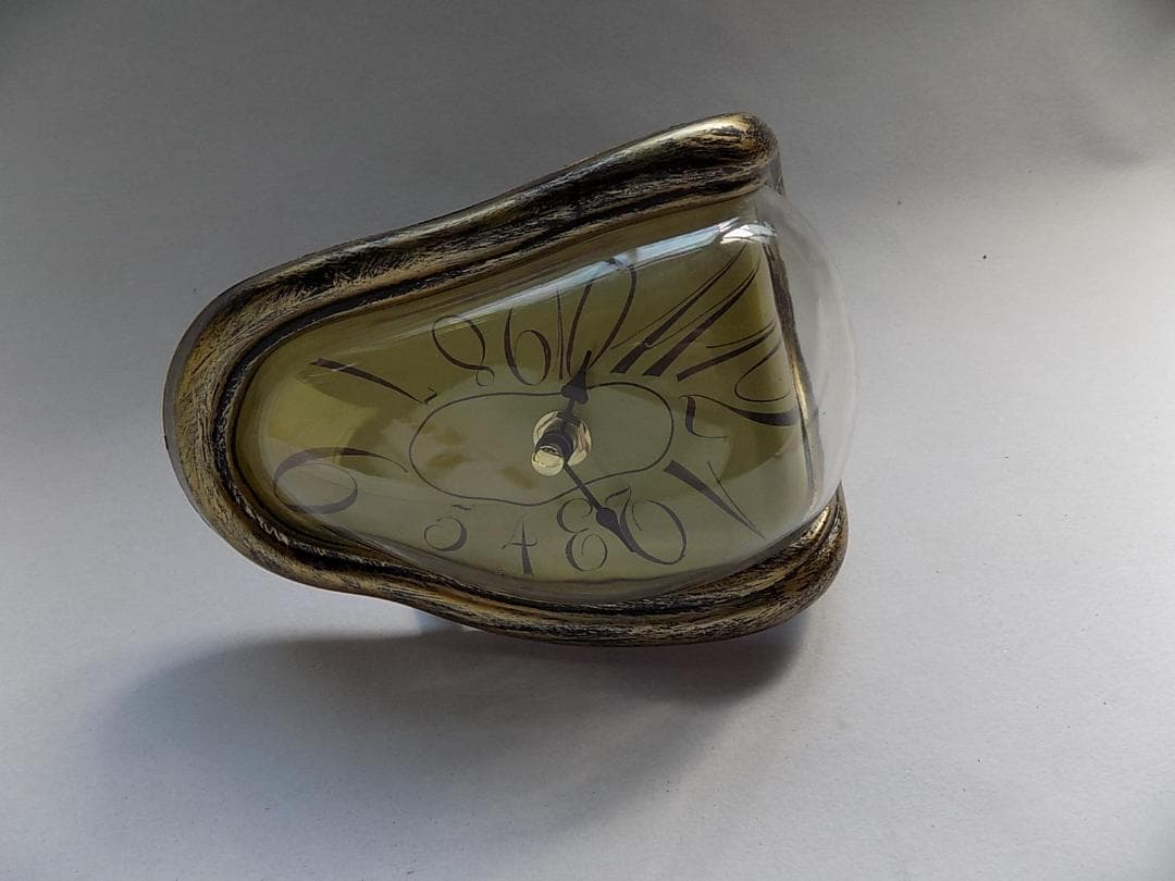 ●ダリ 「柔らかい時計」置き時計/mo-K-75-6123/アンティーク