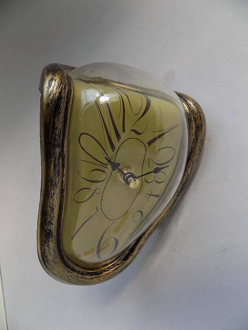 ●ダリ 「柔らかい時計」置き時計/mo-K-75-6123/アンティーク