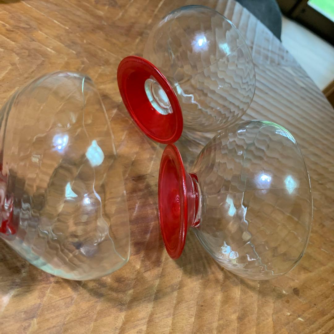 デポー　ヴィンテージ　ガラス　デザート　セット　パーティー　モールガラス　美品