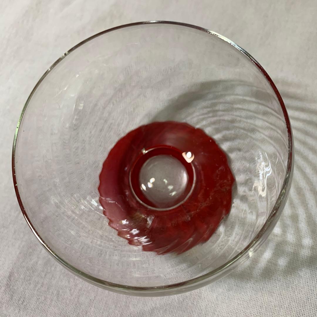 デポー　ヴィンテージ　ガラス　デザート　セット　パーティー　モールガラス　美品