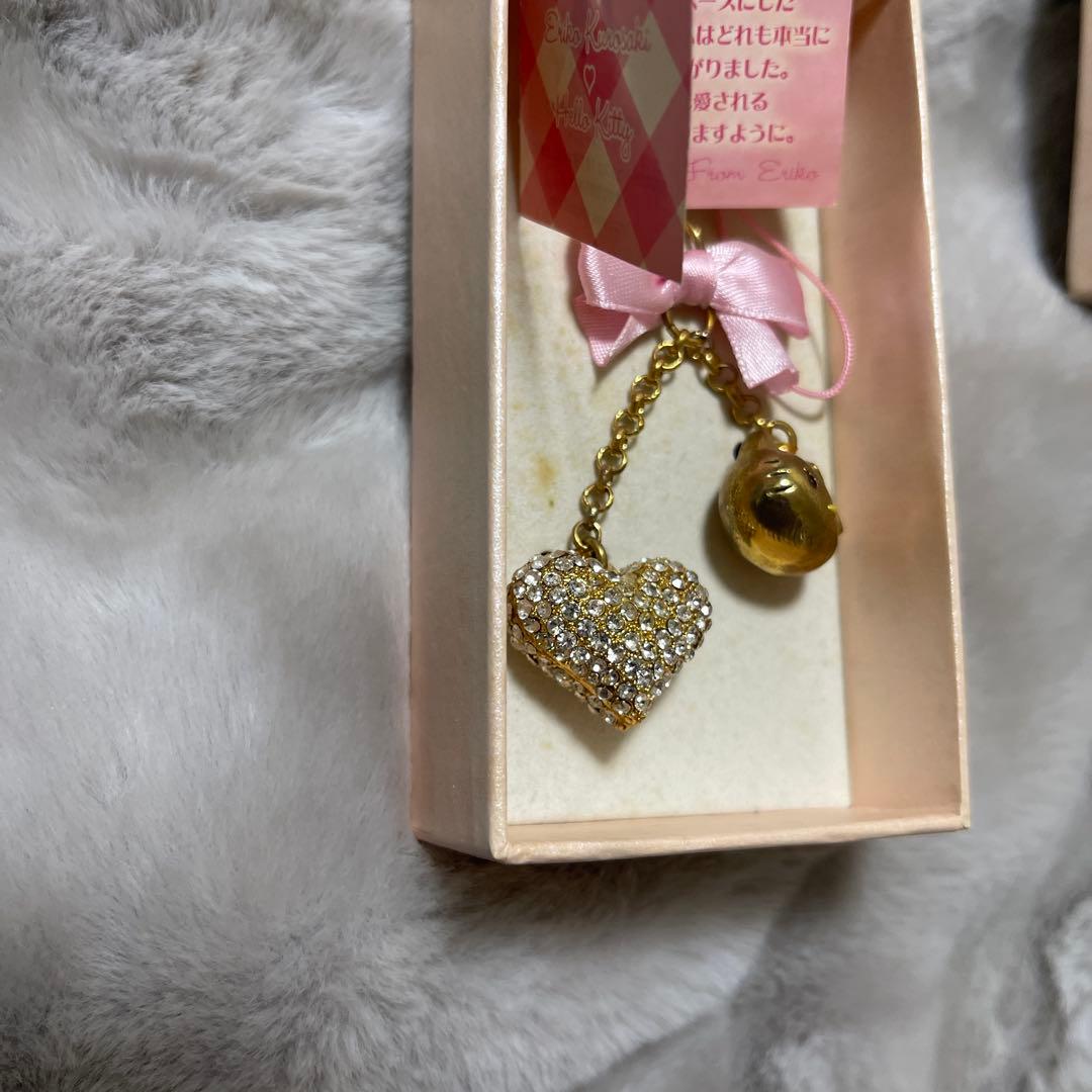 【希少・レア】ハローキティ/vivitix/黒崎えり子/ストラップ/ハート