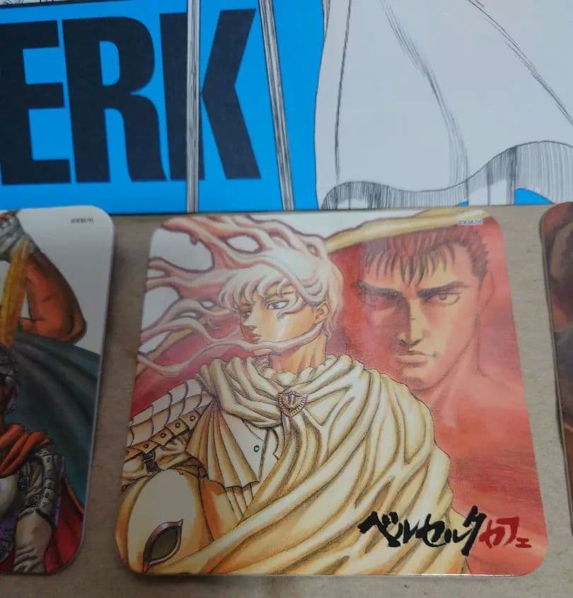 ベルセルクカフェ ランチョンマット コースター ガッツ キャスカ