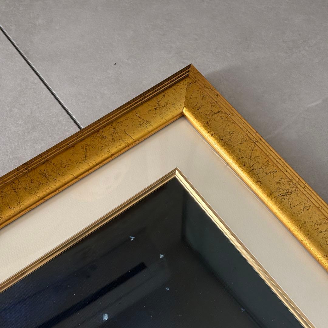 油絵　マイケルジャクソン　額装　76×108 ①