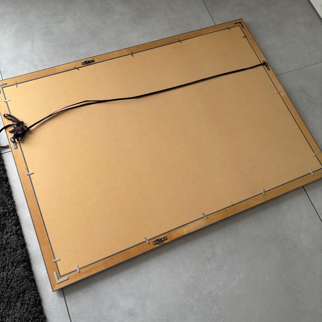 油絵　マイケルジャクソン　額装　76×108 ①