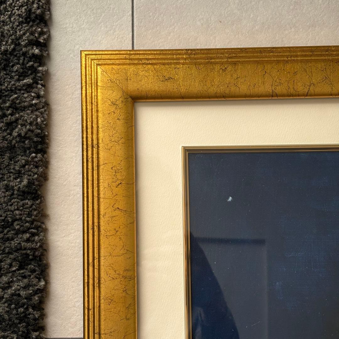 油絵　マイケルジャクソン　額装　76×108 ①