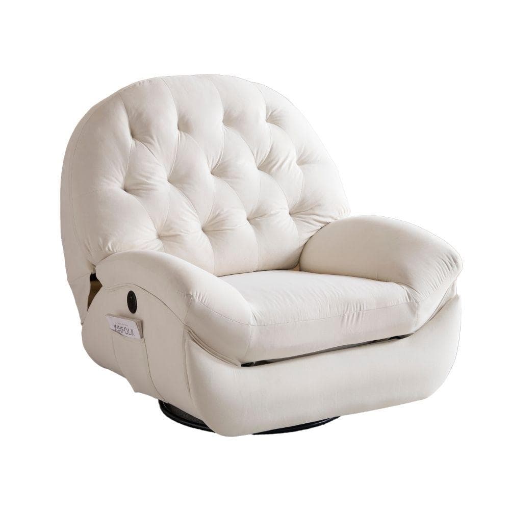 電動1人掛けソファー リクライニングチェア 270度回転 背調節105-165