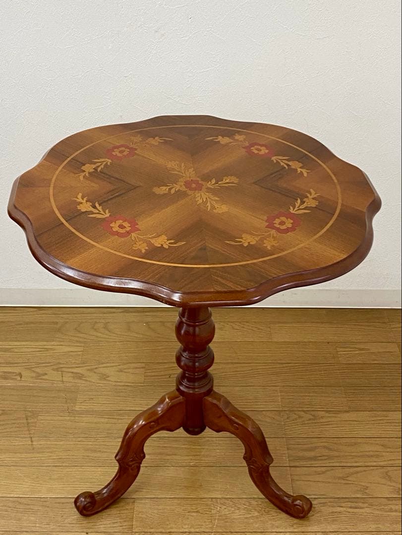 美品 象嵌 コーヒーテーブル カフェテーブル サイドテーブル インテリア 装飾