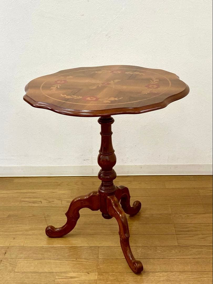 美品 象嵌 コーヒーテーブル カフェテーブル サイドテーブル インテリア 装飾