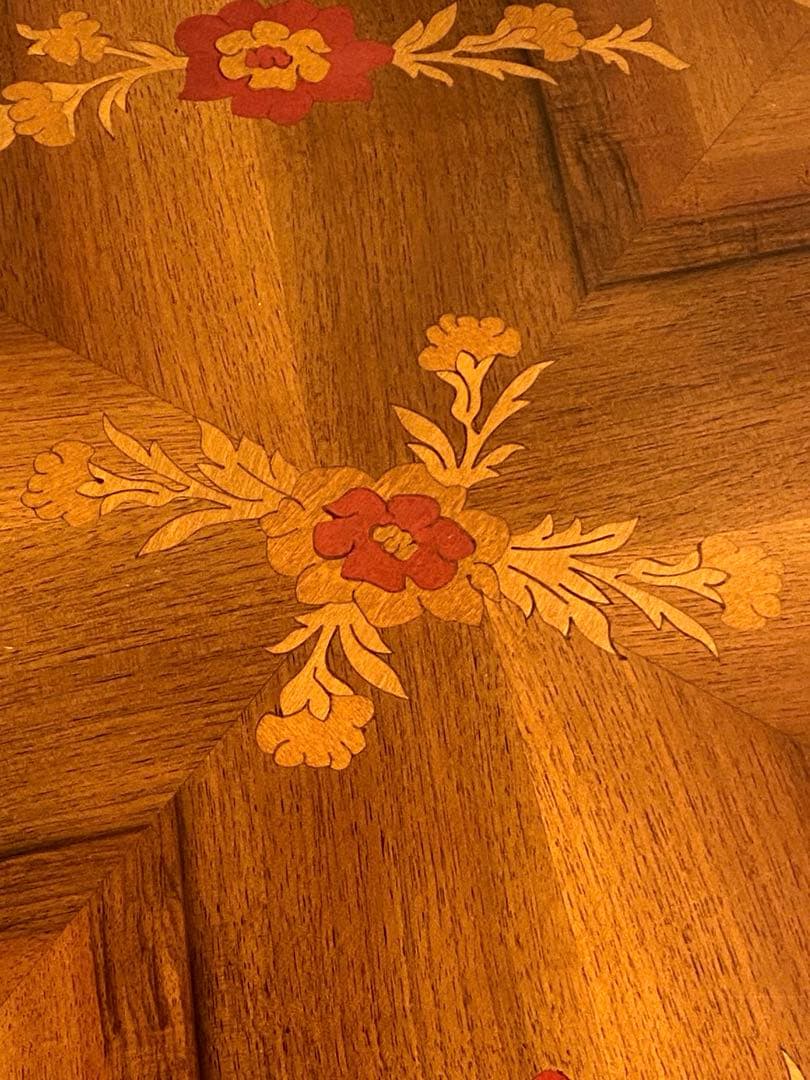 美品 象嵌 コーヒーテーブル カフェテーブル サイドテーブル インテリア 装飾