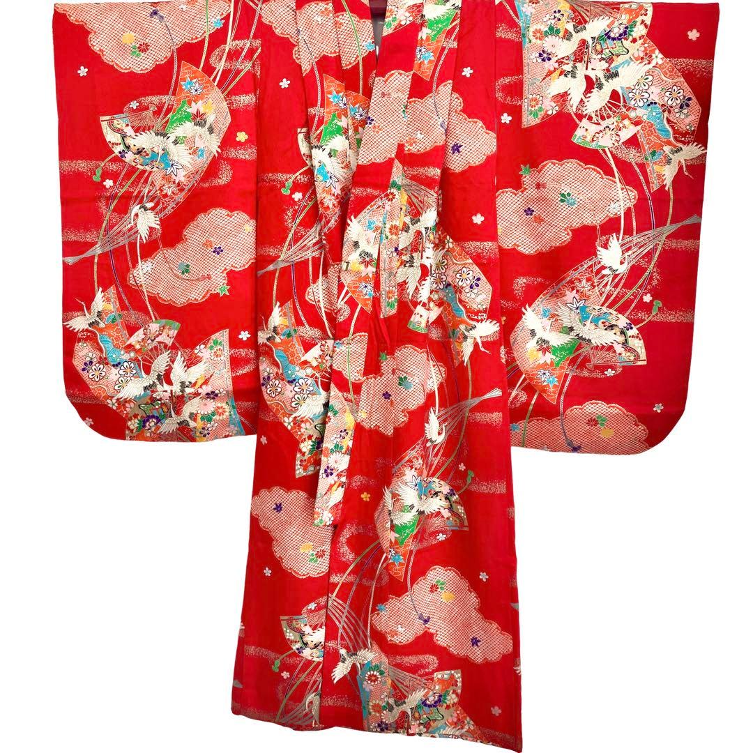 現代 7歳 女の子 子供着物 七五三 現代着物 NO2